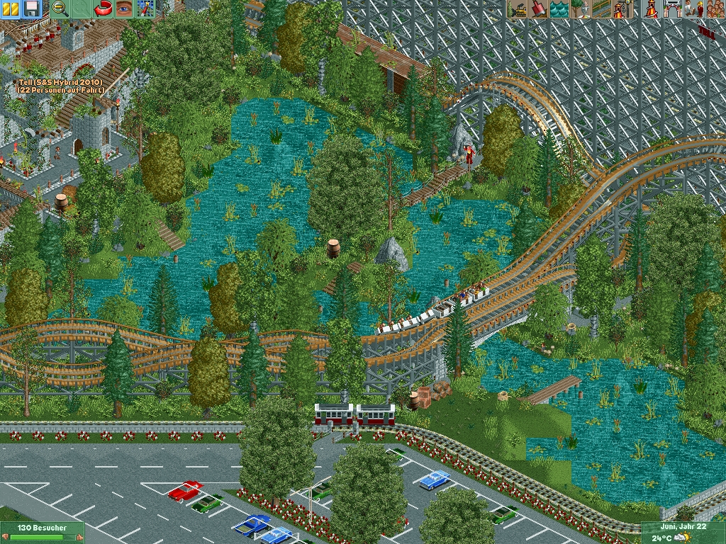 I Finally got Open RCT2! To celebrate, I've been recreating my childhood  home park, King's Dominion. : r/rct